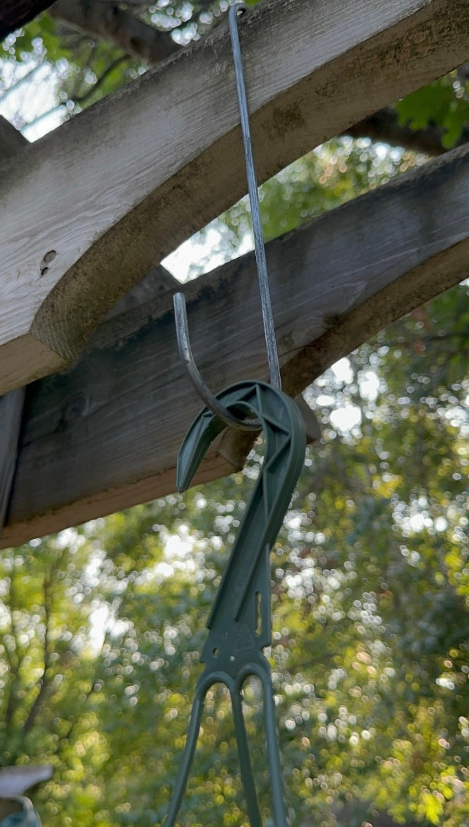 12” S Hooks for Hanging Plants & Baskets – Heavy Duty Metal Garden Hooks (Set of 3)| EJGlamos