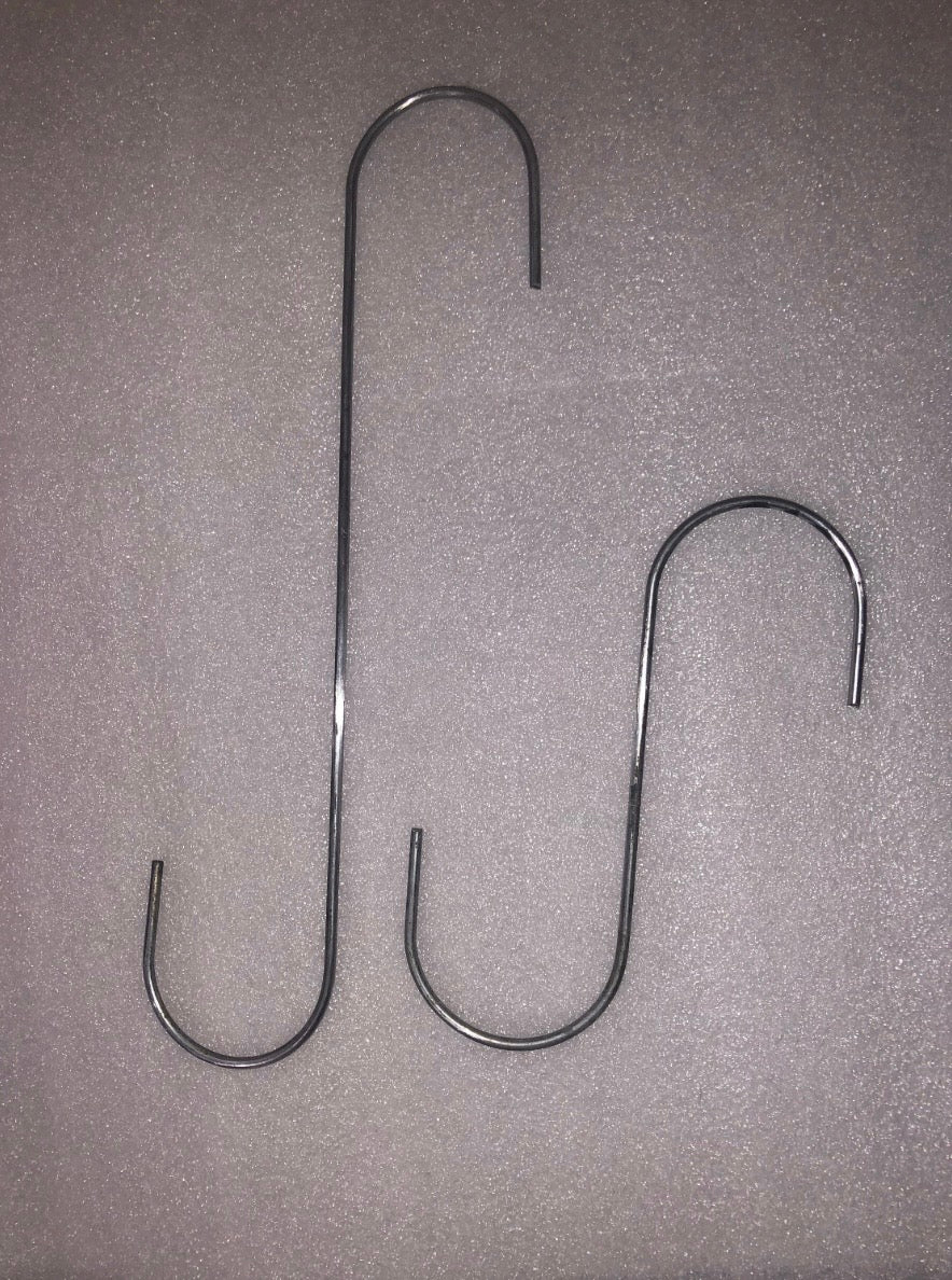 12” S Hooks for Hanging Plants & Baskets – Heavy Duty Metal Garden Hooks (Set of 3)| EJGlamos