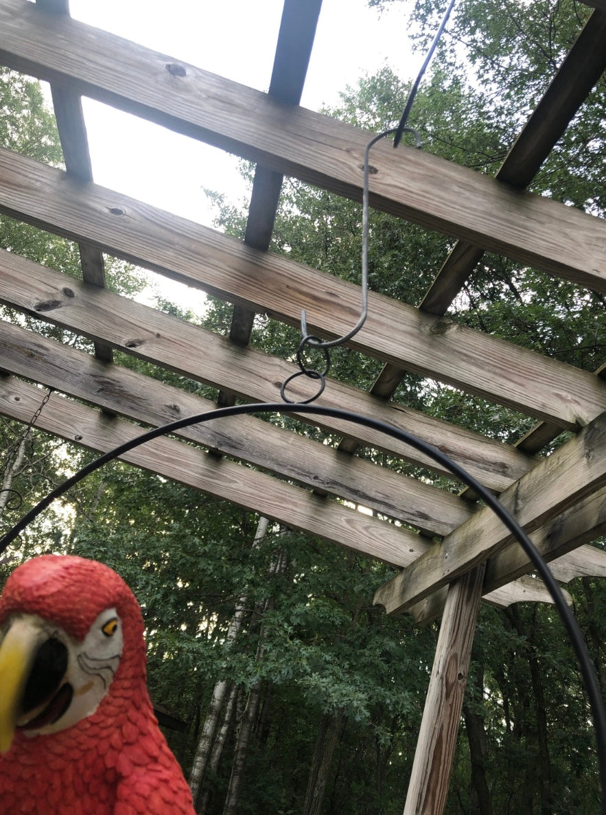 12” S Hooks for Hanging Plants & Baskets – Heavy Duty Metal Garden Hooks (Set of 3)| EJGlamos