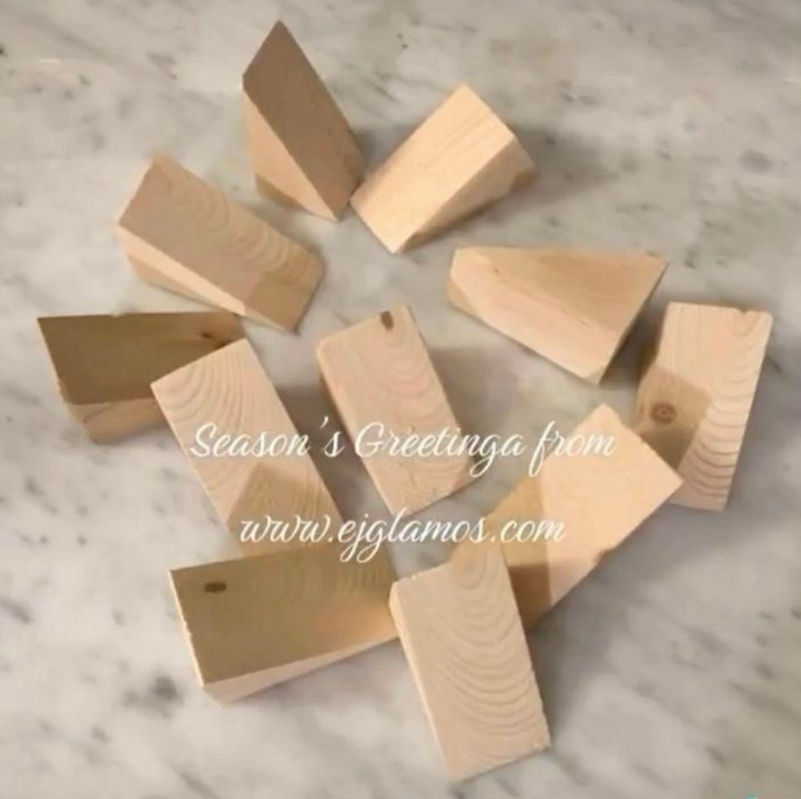 Wood Wedges for Splitting & Spacing - Pine Utility Shims - DIY, Woodworking & Craft Wedges - Upcycled Wood - 14 Pack